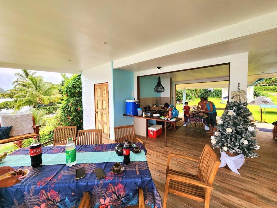 Duplex En Bord De Mer Fare Tahitea Pension Taputapuapea Exteriör bild