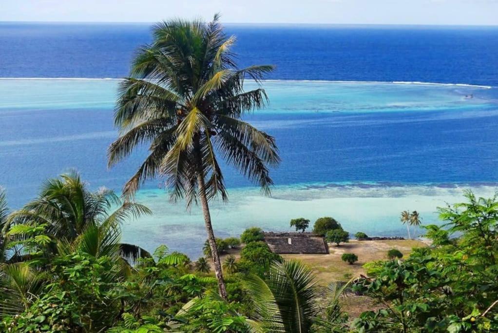 Duplex En Bord De Mer Fare Tahitea Pension Taputapuapea Exteriör bild