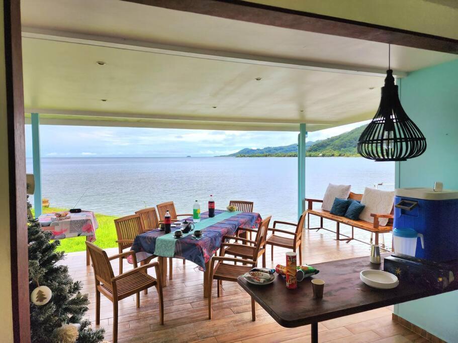 Duplex En Bord De Mer Fare Tahitea Pension Taputapuapea Exteriör bild